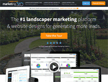 Tablet Screenshot of landscapermarketing360.com